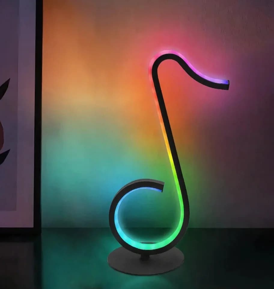 RGB Muzieknoet Sfeerlamp USB Bureauverlichting met Afstandsbediening