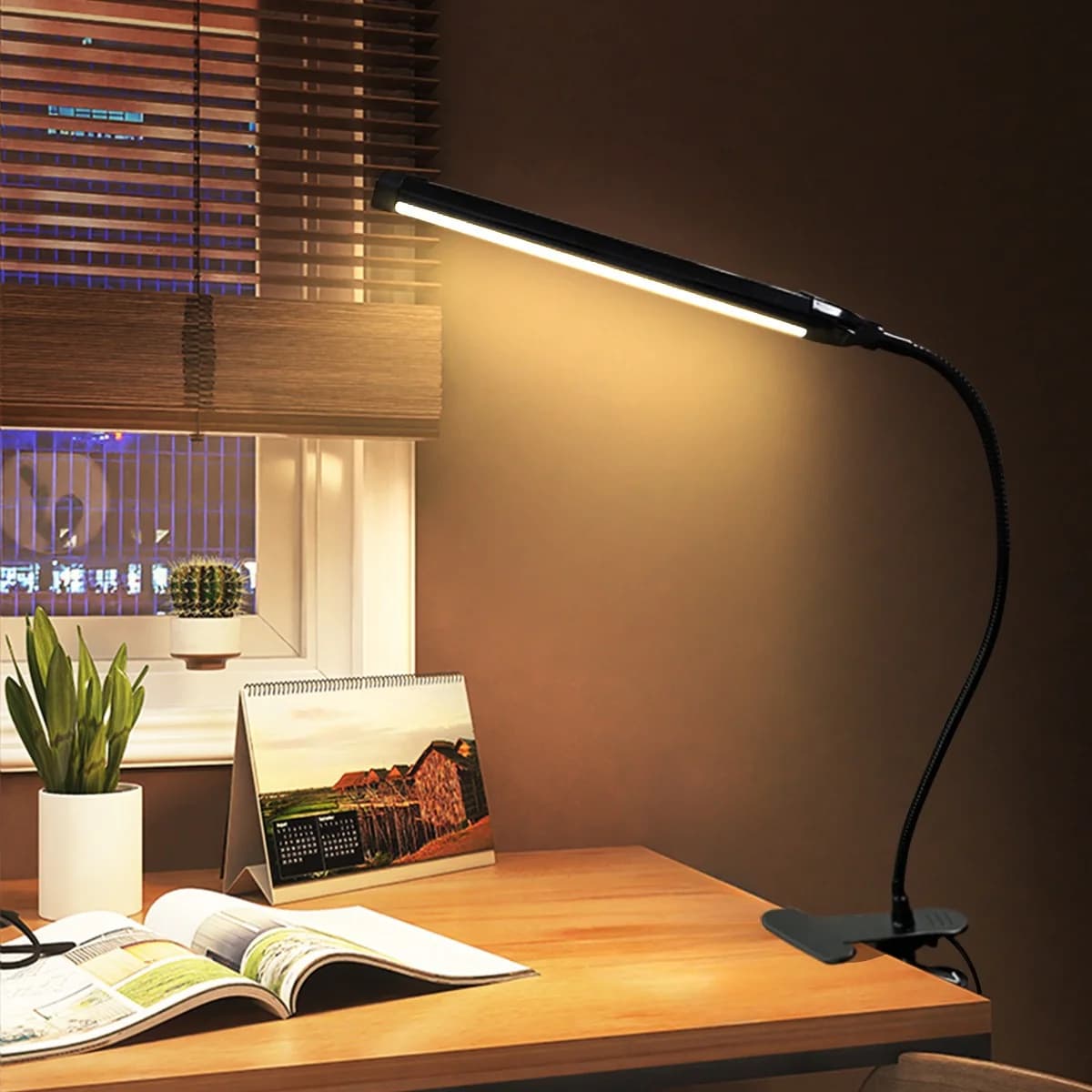 USB LED Klem Bureau Lamp voor Lezen en Studeren