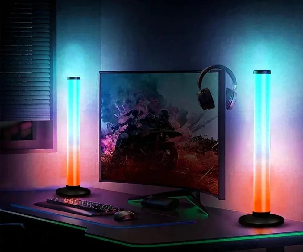 360 Graden RGB Geluidsreactieve Bureaulamp met App- en Afstandsbediening