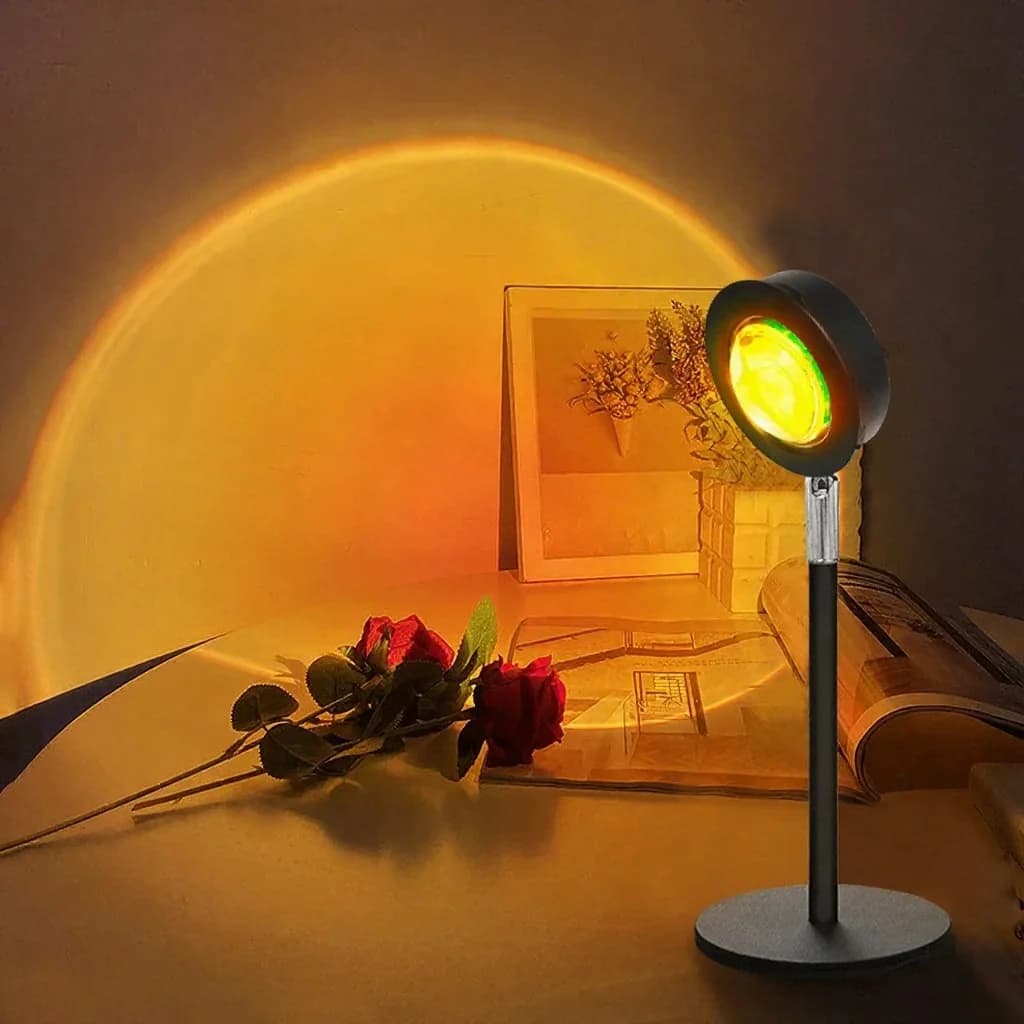 USB Zonsondergang Projectielamp RGB Sfeerlicht voor Bureau