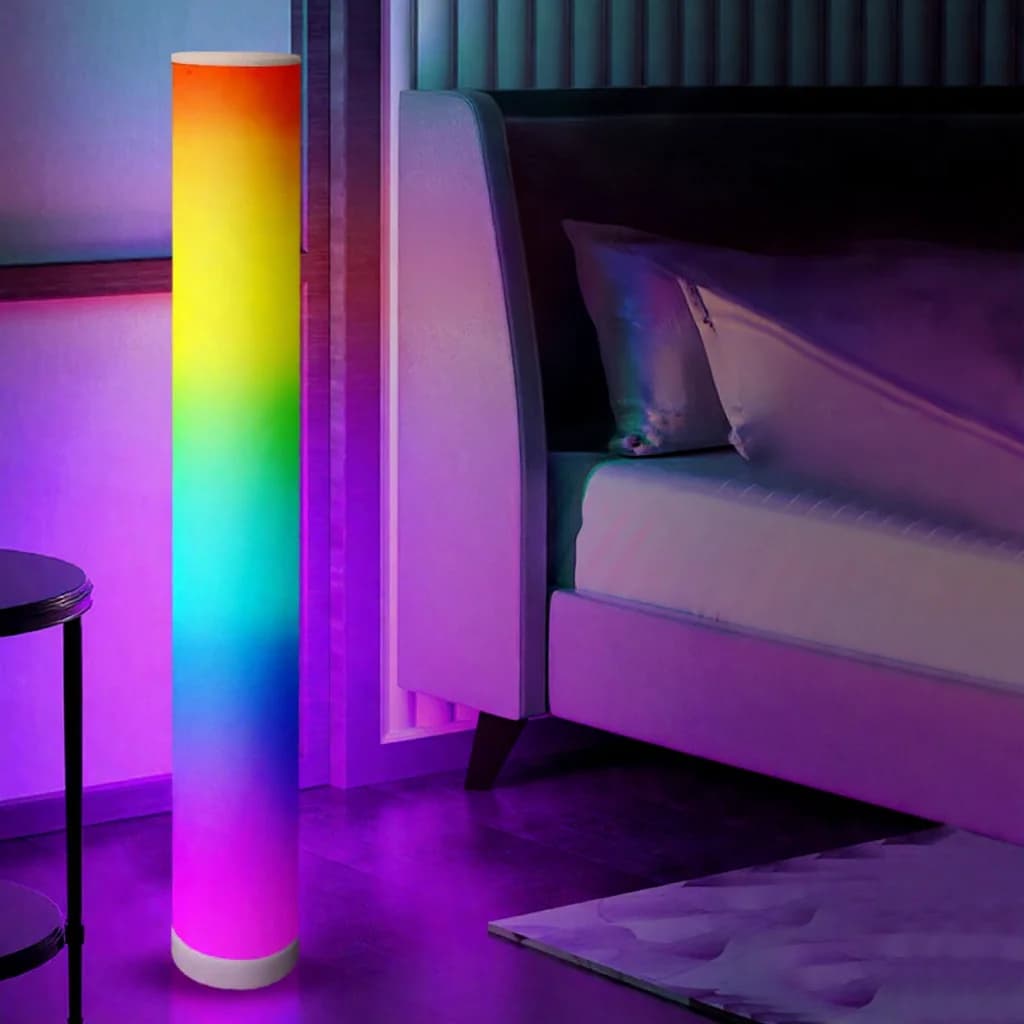 RGB cilinder vloerlamp met muziek-synchronisatie en afstandsbediening