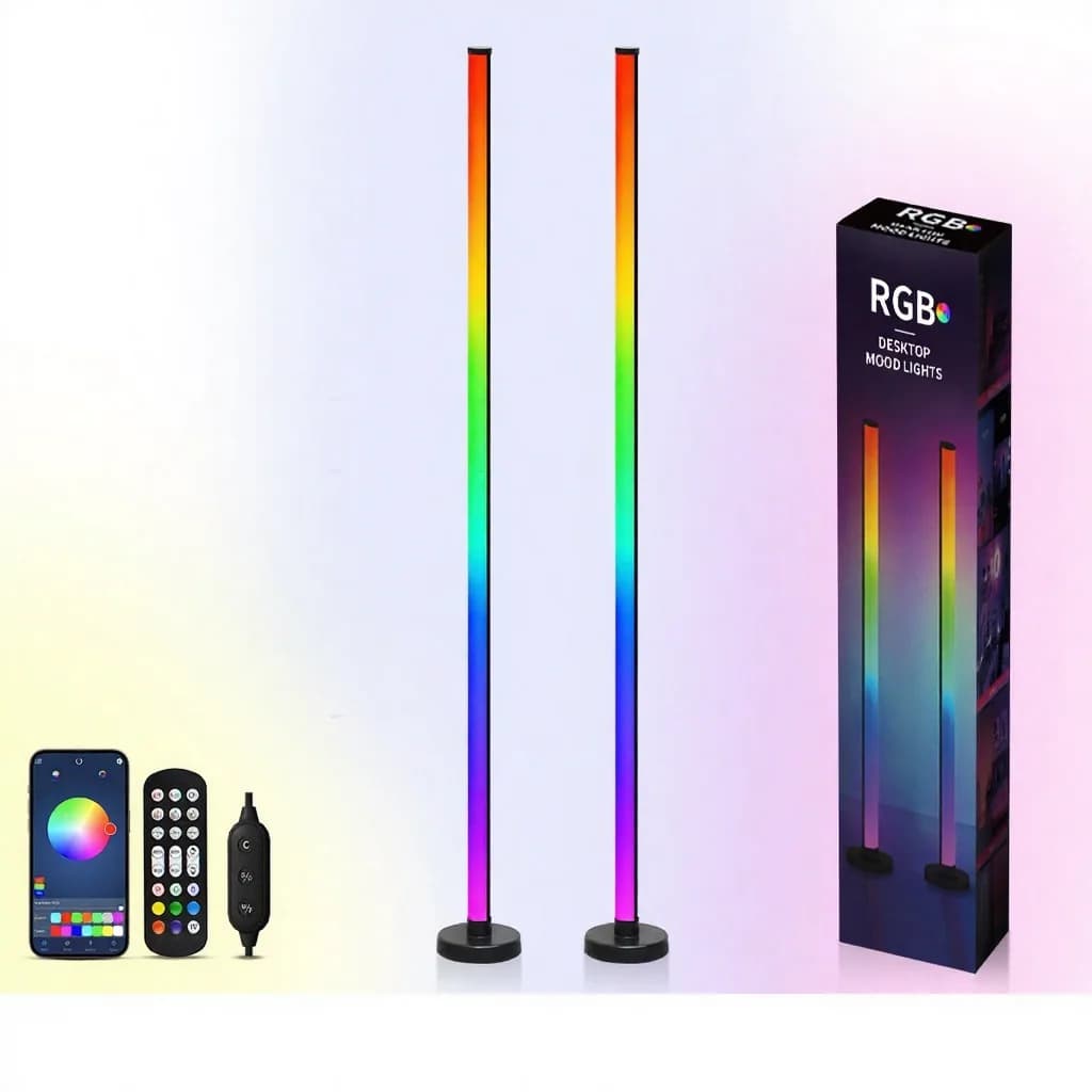 RGB Vloerlamp met Muzieksynchronisatie, App- en Afstandsbediening
