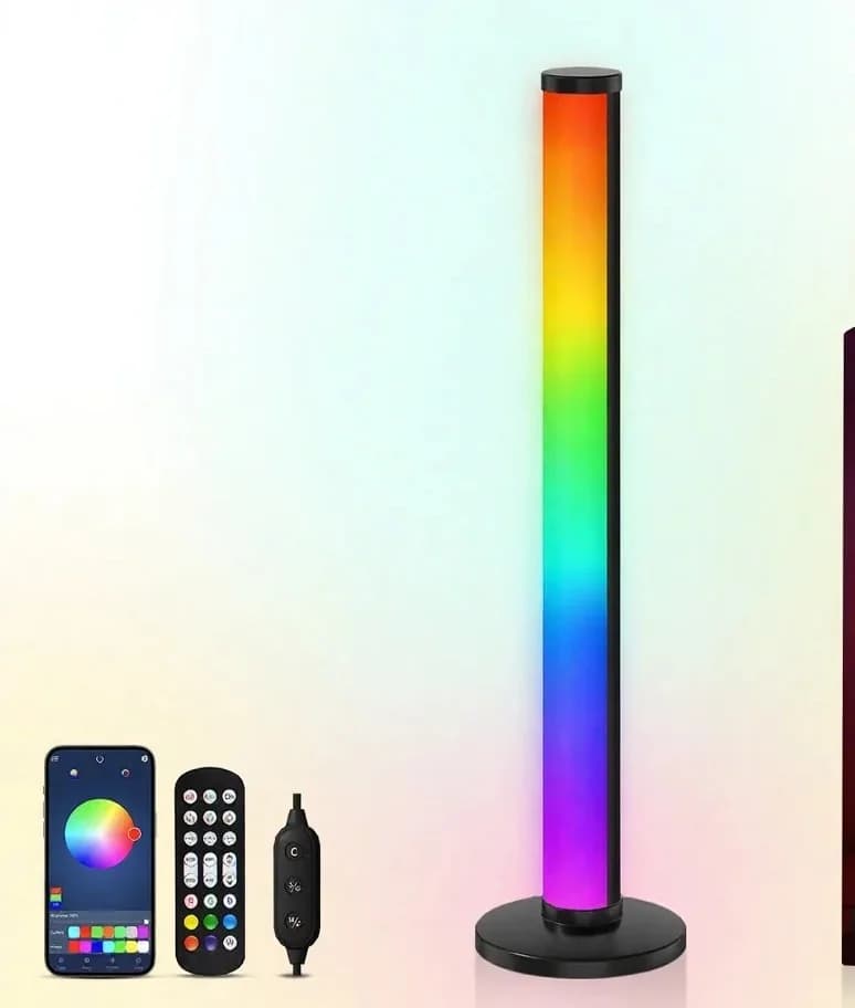 RGB LED-bureaulamp met geluidsreactie en app-bediening