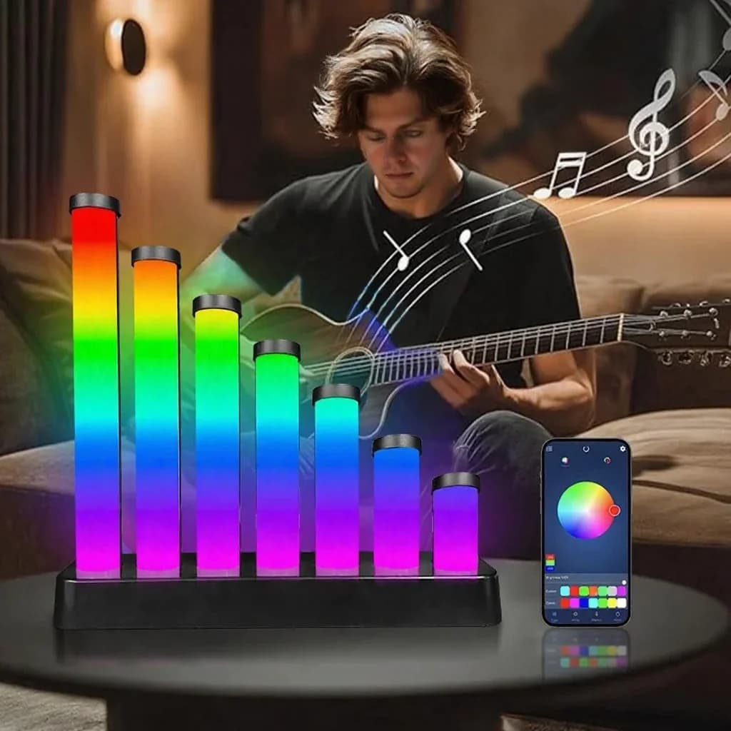 RGB LED Bureaulamp met Geluidsreactie en App-bediening