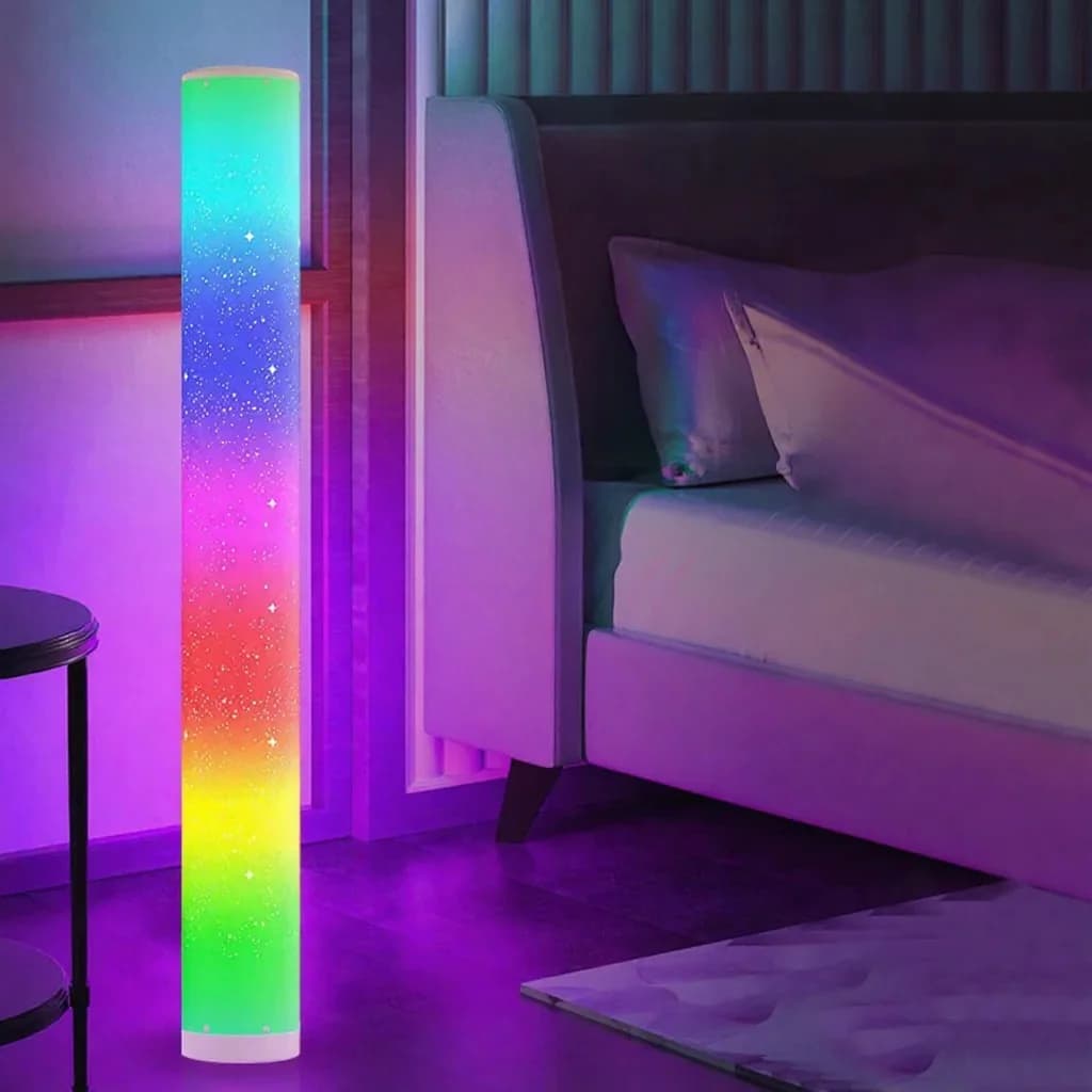 RGB LED vloerlamp met sterrenpatroon, afstandsbediening en app