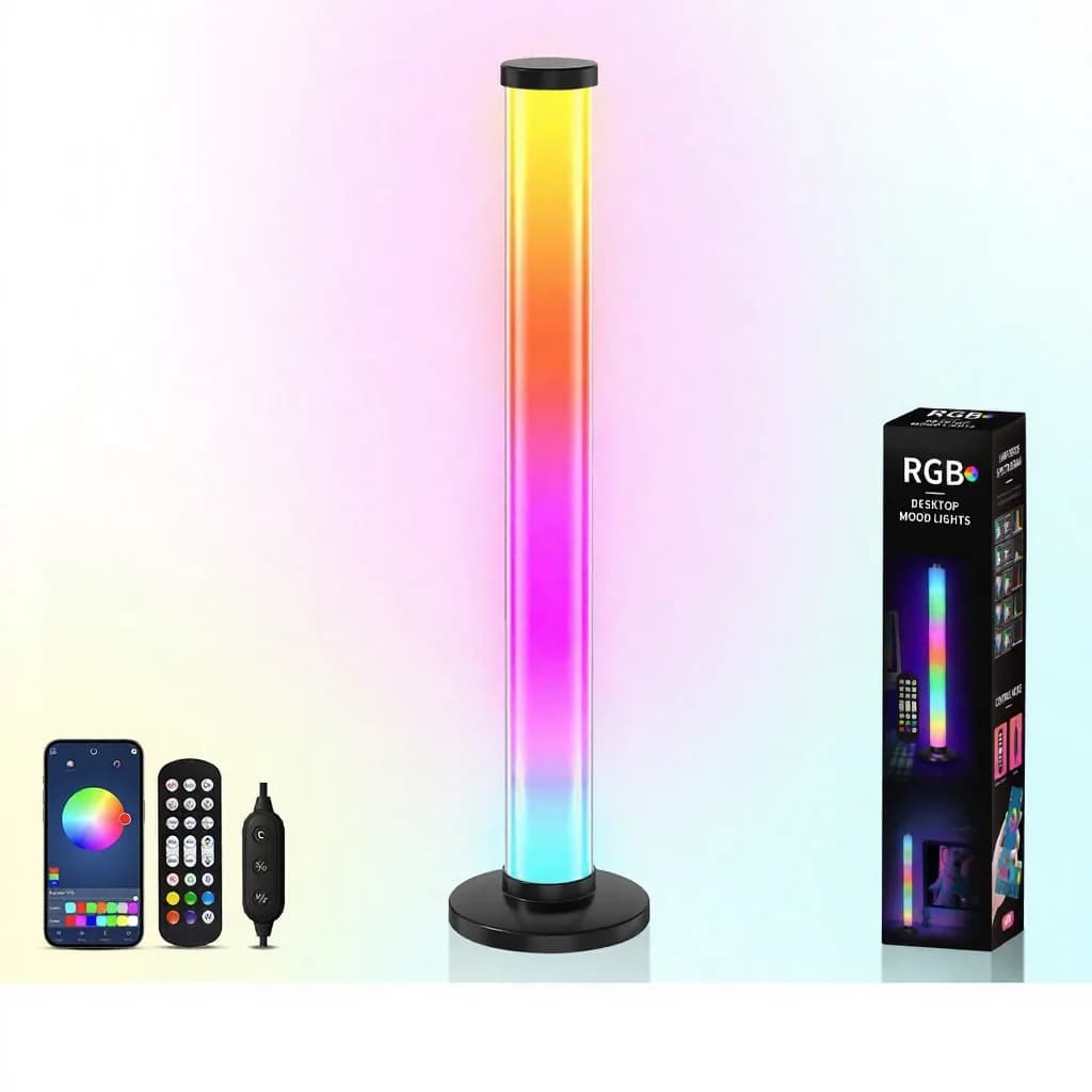 360 Graden RGB Geluidsreactieve Sfeerverlichting USB Bureaulamp