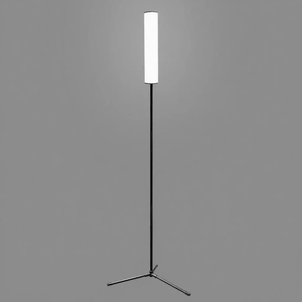 Verstelbare LED vloerlamp met statiefbasis en drie kleurmodi