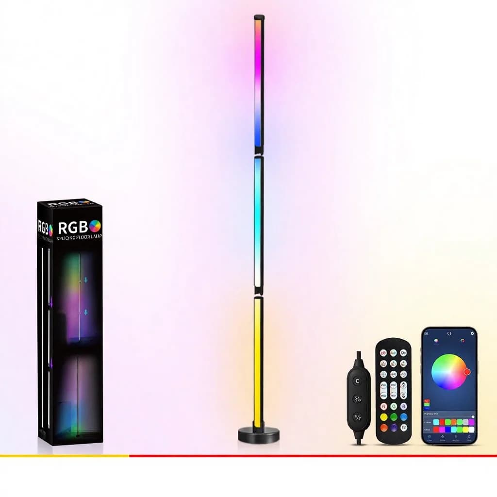 RGB Kleurovergang Vloerlamp met Muzieksync en App-bediening