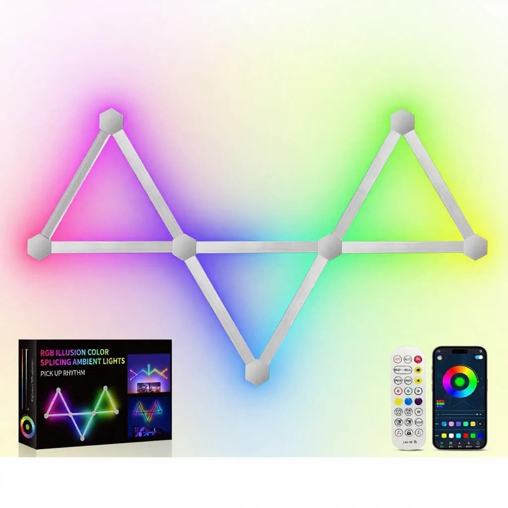 RGB Smart Combinatie LED Wandlichten met App-bediening en Muzieksync