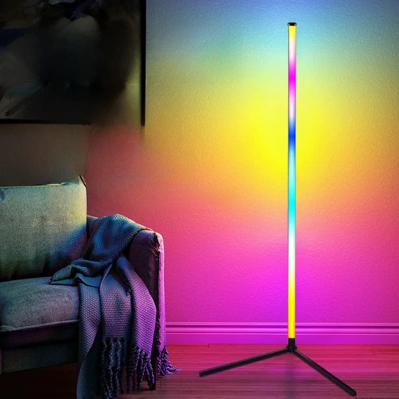 RGB Vloerlamp met Muzieksync, Afstands- en App-bediening
