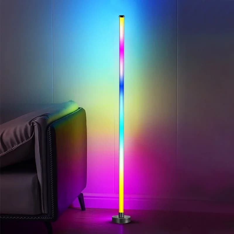 RGB LED-hoekvloerlamp met muzieksynchronisatie, app- en afstandsbediening
