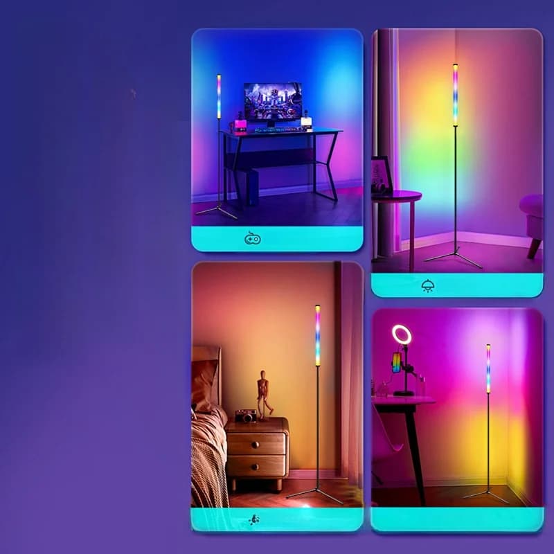RGB kleurveranderende vloerlamp met muziek-synchronisatie en app-bediening