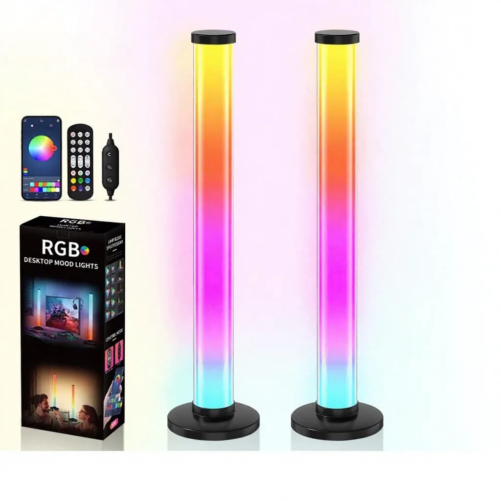 360 Graden RGB Geluidsreactieve Bureaulamp met App- en Afstandsbediening