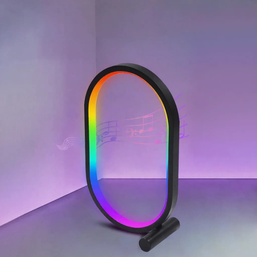 RGB Muzieksync Bureaulamp met App-bediening en Geluidsreactieve Verlichting