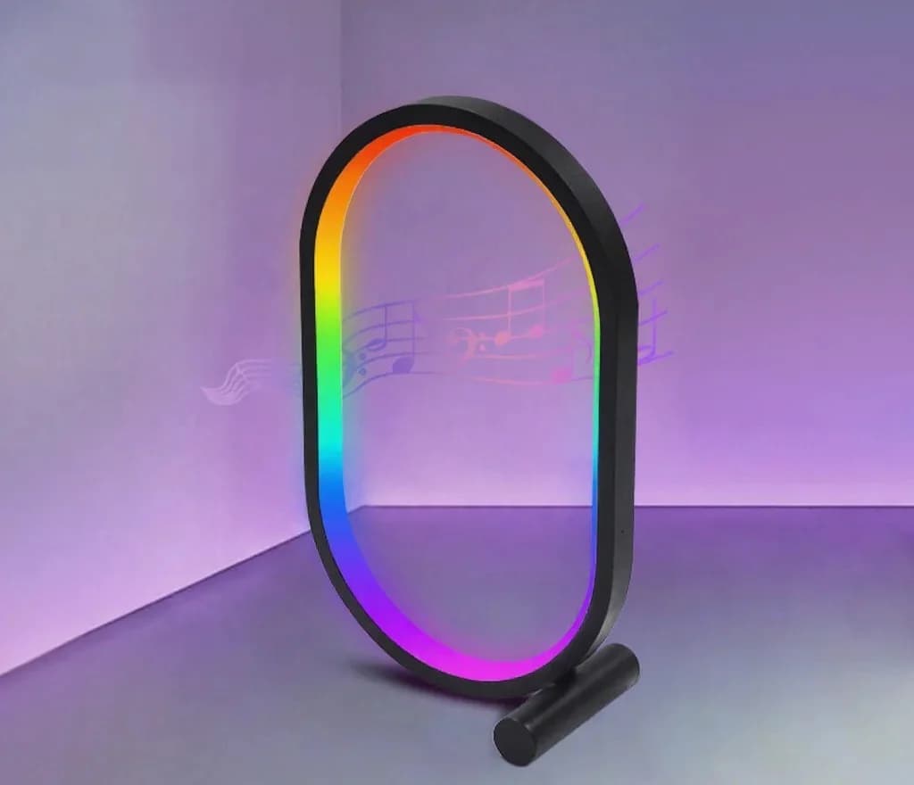 RGB Muzieksync Bureaulamp met App-bediening en Geluidsreactieve Verlichting