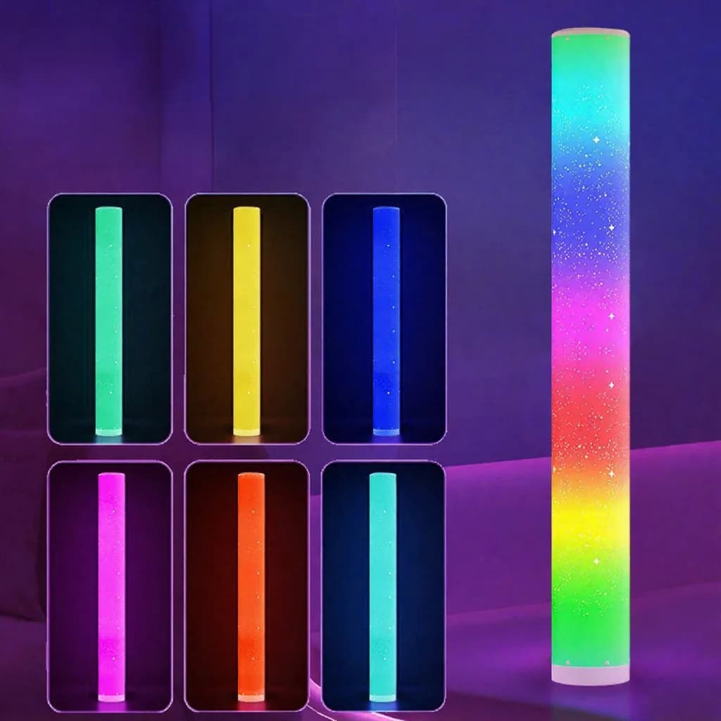 RGB LED vloerlamp met sterrenpatroon, afstandsbediening en app