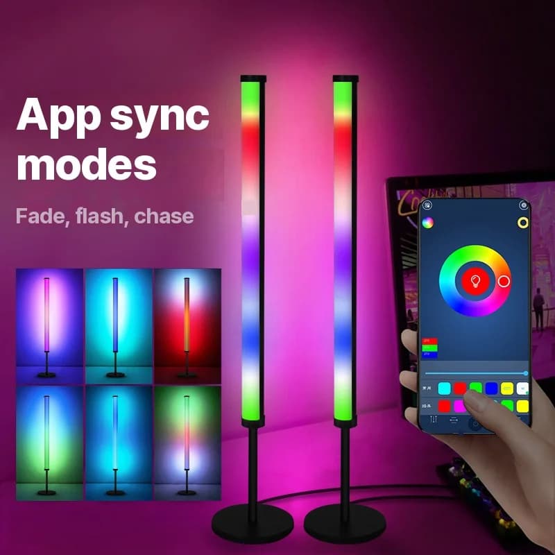 RGB LED-sfeerlamp voor bureau met muzieksynchronisatie en app-bediening