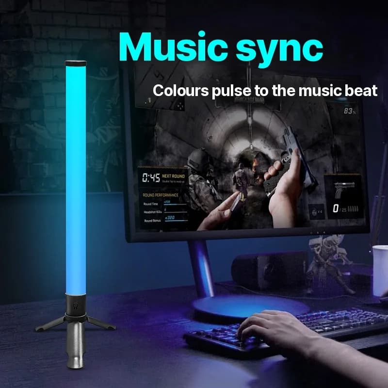 LED Bureau Tripod Sfeerlamp met Muzieksync en RGB-effecten