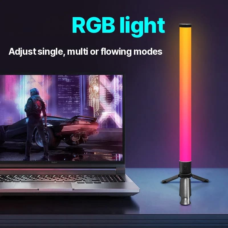 LED Bureau Tripod Sfeerlamp met Muzieksync en RGB-effecten