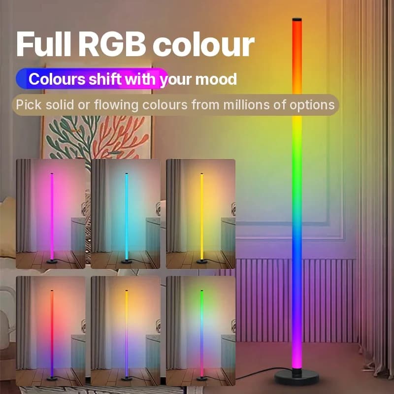 RGB modulair vloerlamp met muziek-synchronisatie en app-bediening