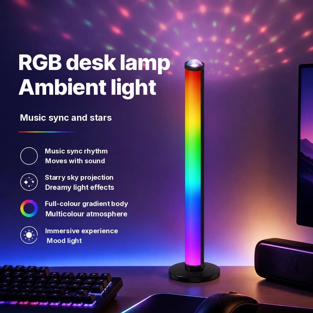 RGB Projectie Sfeerlamp met Muzieksynchronisatie en Afstandsbediening