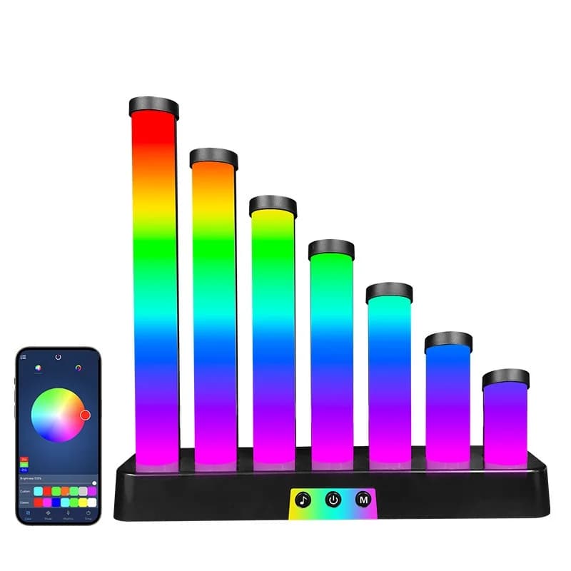 RGB LED Bureaulamp met Geluidsreactie en App-bediening