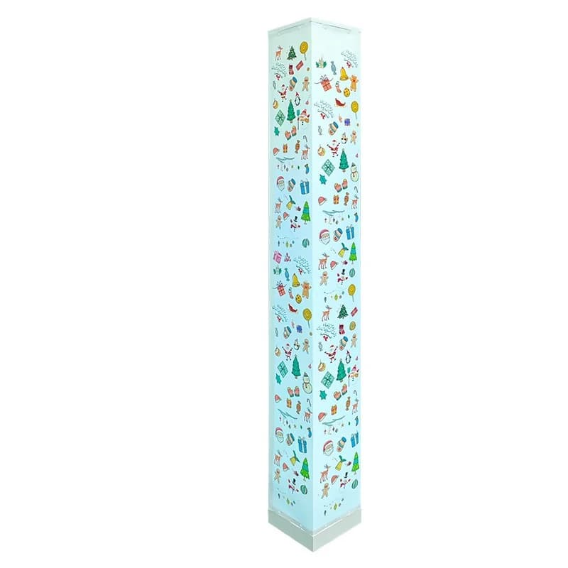 Vierkante Vloerlamp met Afstandsbediening, LED Sfeerverlichting voor Woonkamer