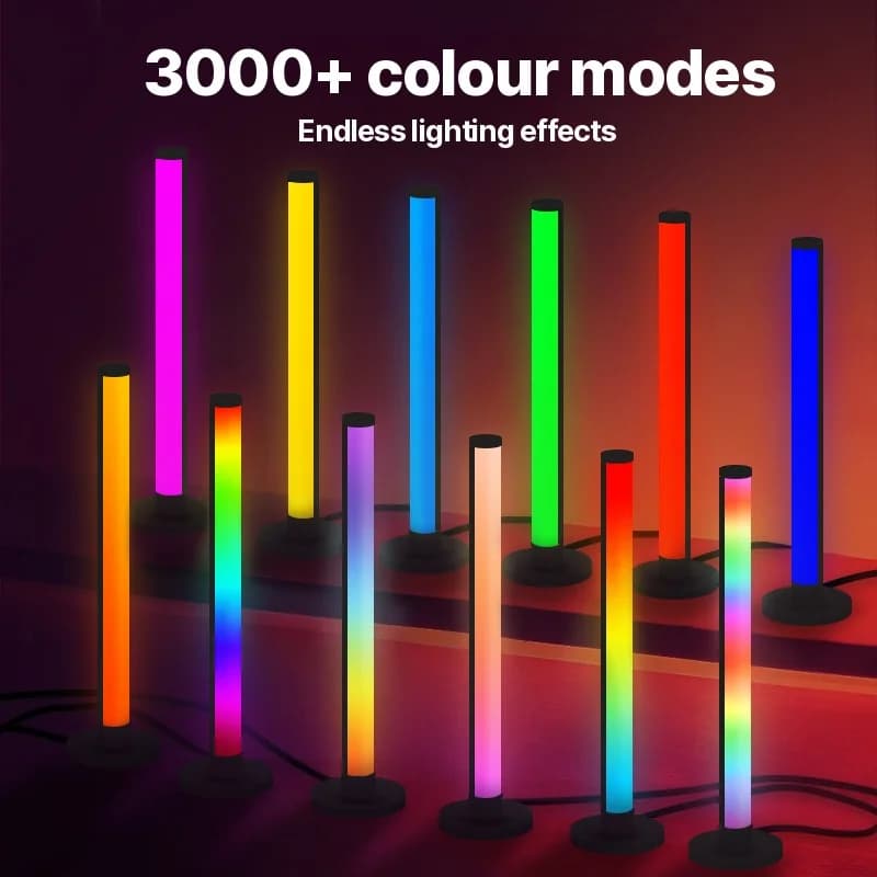 RGB LED-bureaulamp met geluidsreactie en app-bediening